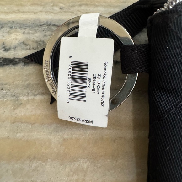 NWT Vera Bradley Black Purse Coin Pouch - Picture 3 of 4